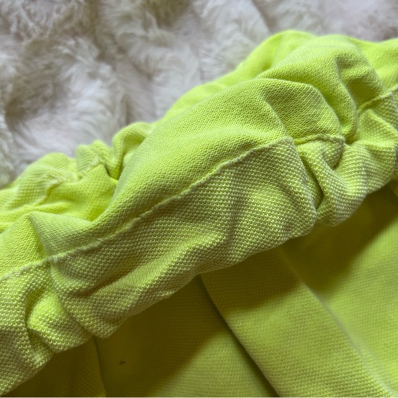 up-cycled AEO neon green polo to be cropped - Picture 8 of 8